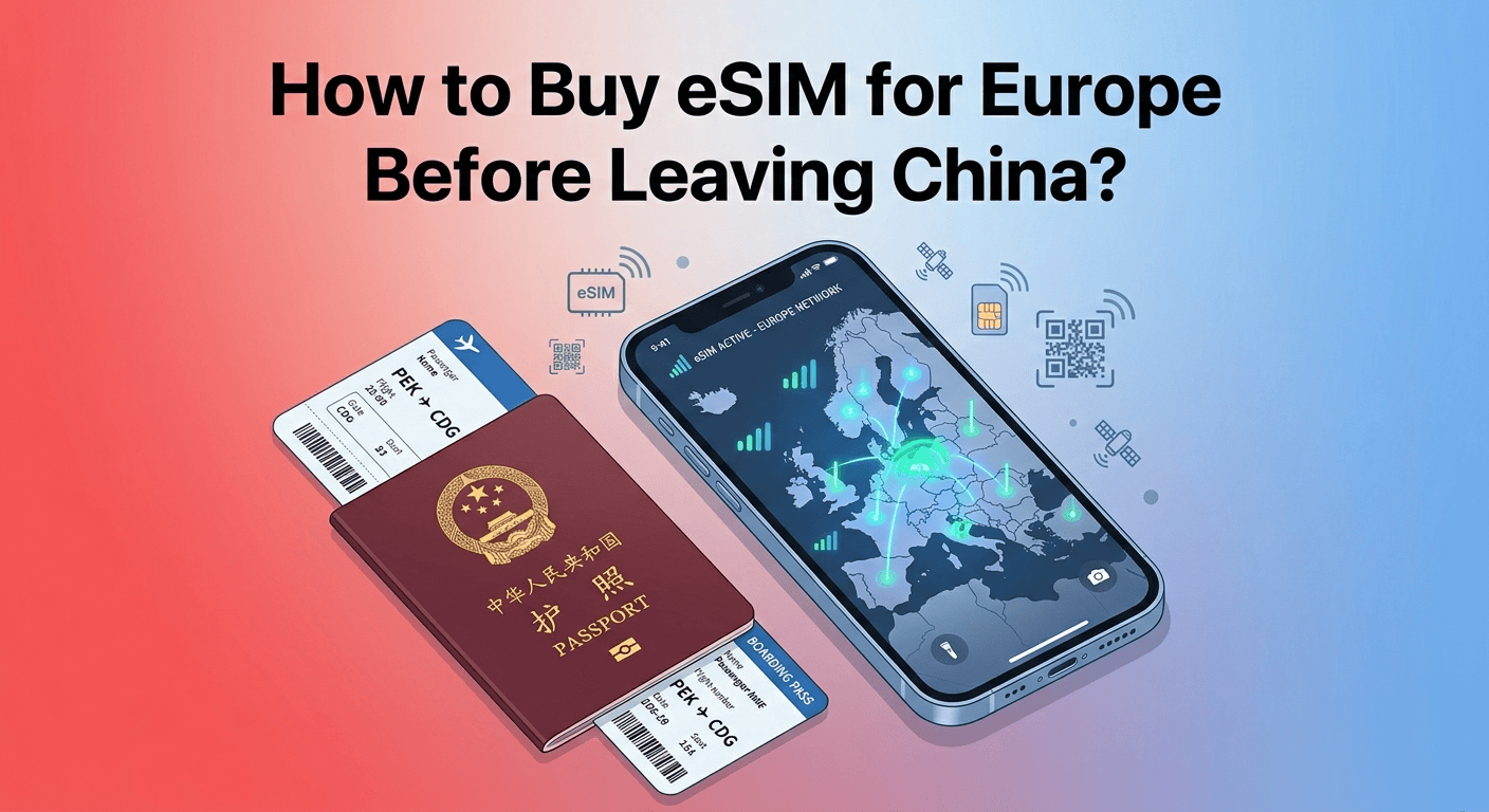 How to Buy eSIM for Europe Before Leaving China