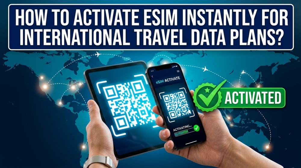how to activate eSIM for international travel