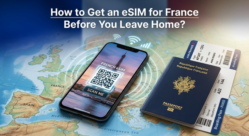 How to Get an eSIM for France Before You Leave Home