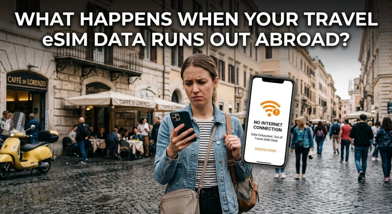 What Happens When Your Travel eSIM Data Runs Out Abroad