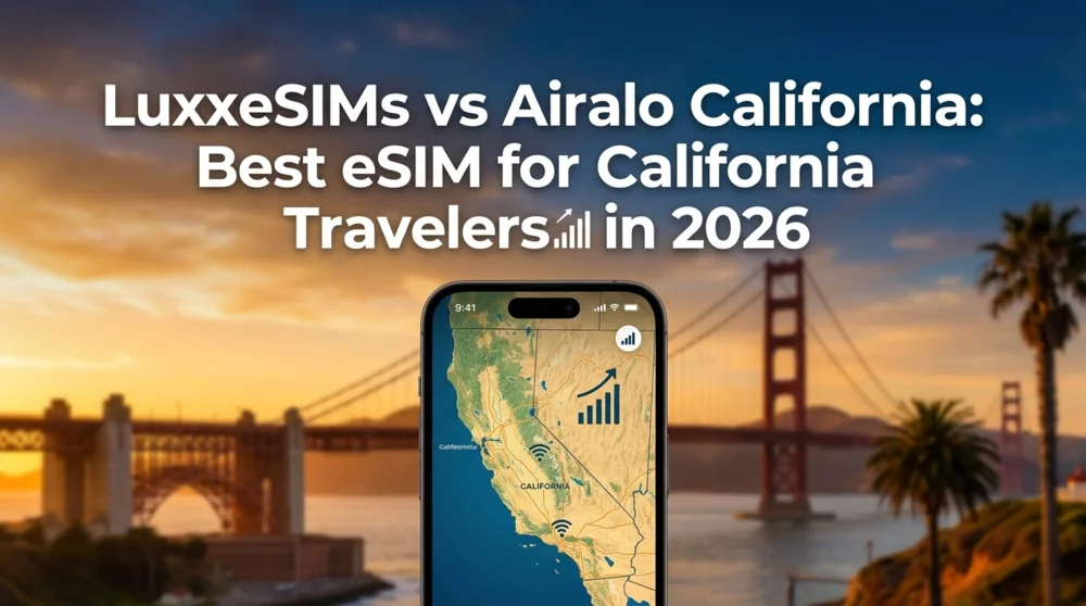 LuxxeSIMs vs Airalo California: Best eSIM for California Travelers in 2026